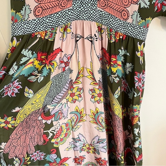 BODEN x ICONS *Rare* Camrose Silk Peacock Floral Maxi Dress WW082 - Picture 7 of 12